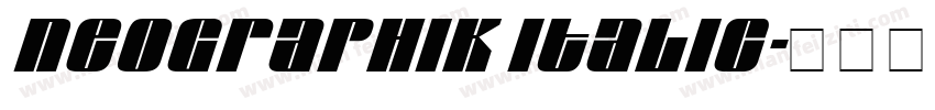 Neographik Italic字体转换